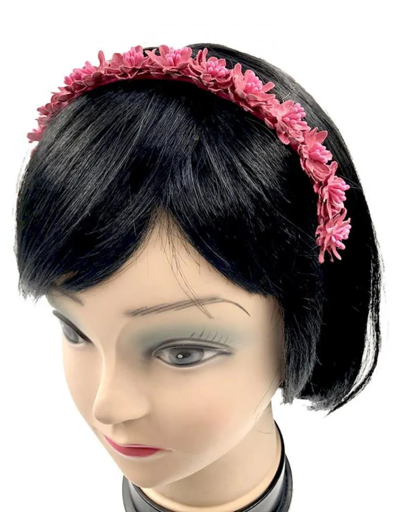 DIADEMAS FUCSIAS PARA BODAS Y EVENTOS CON FLORECILLAS