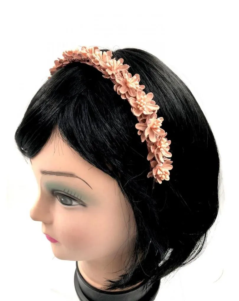 DIADEMAS ROSAS PARA BODAS Y EVENTOS CON FLORECILLAS