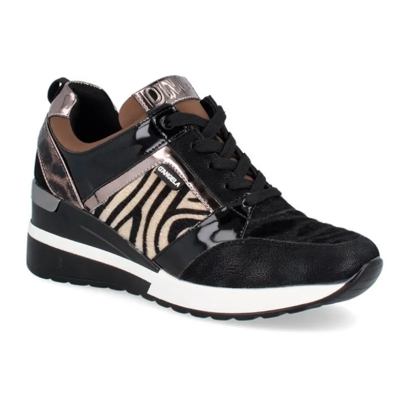 D´Angela DBD 201163 Negro Deportivo casual cordones leopardo mujer