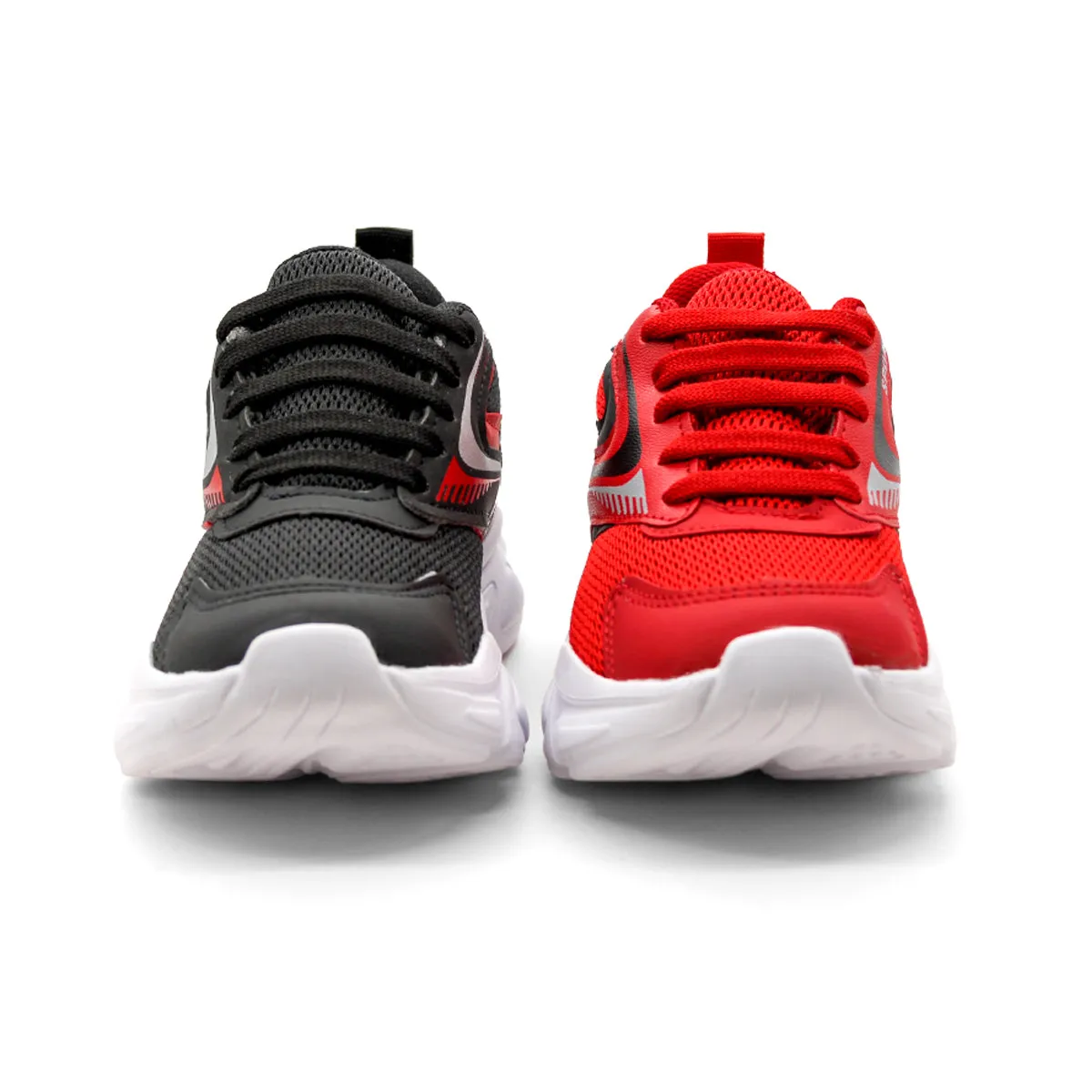 Dúo Pack Tenis Deportivos RBCOLLECTION Exterior Sintético Color Negro Y Rojo Para Niño