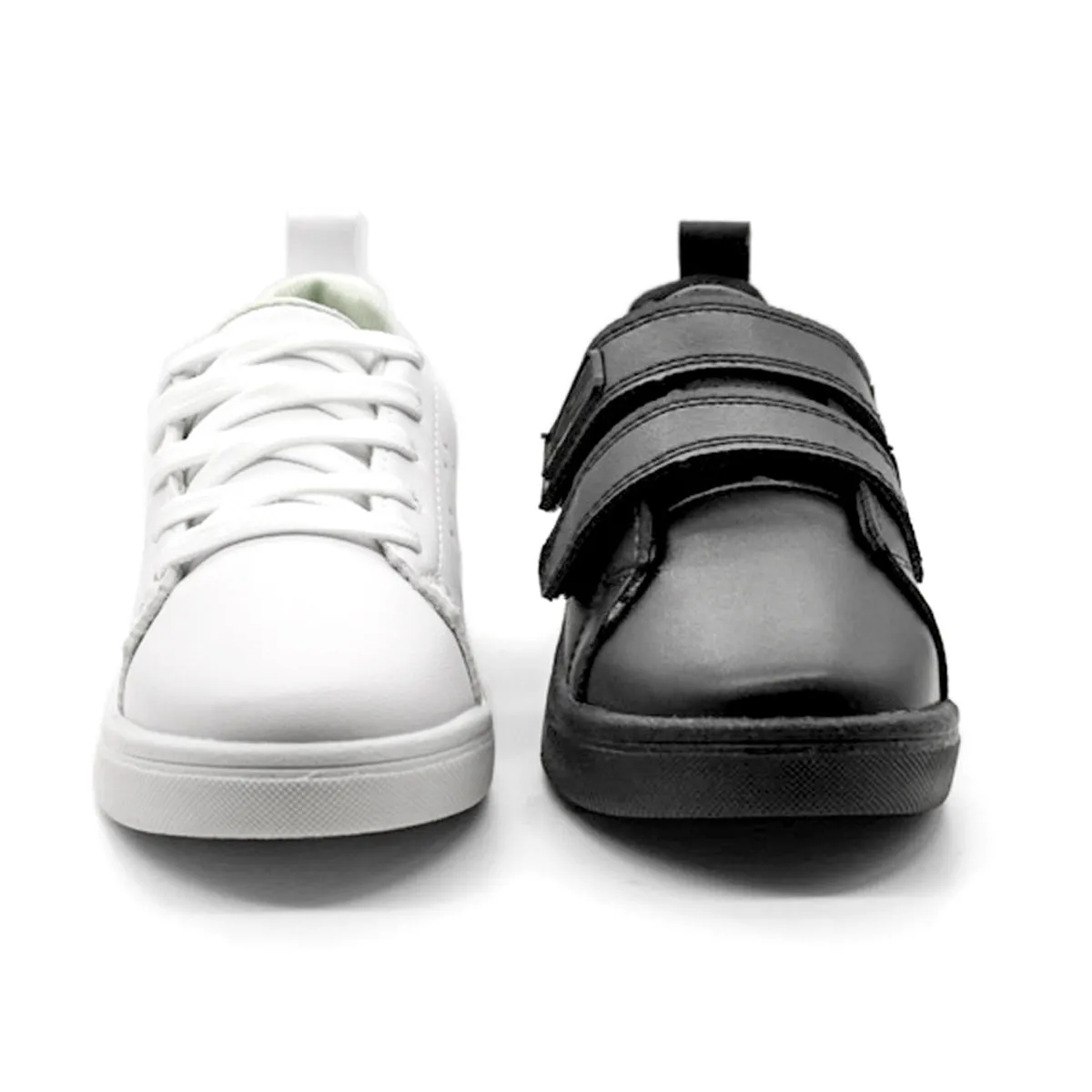 Dúo Pack Tenis Escolares RBCOLLECTION Exterior Sintético Color Negro Y Blanco Para Niño