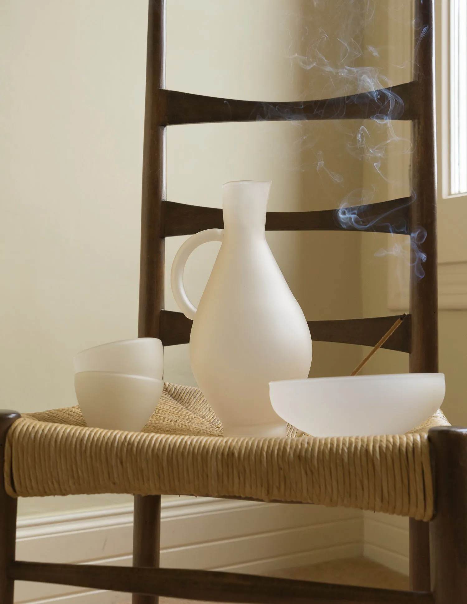 Ecru Incense Holder