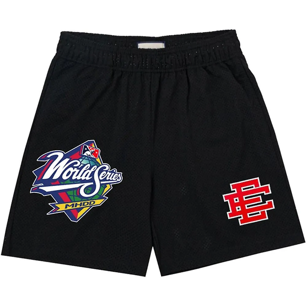 EE Men Fitness Culturismo Shorts Hombre Gimnasios de Verano Entrenamiento Malla Transpirable Masculina Ropa Deportiva de Secado 