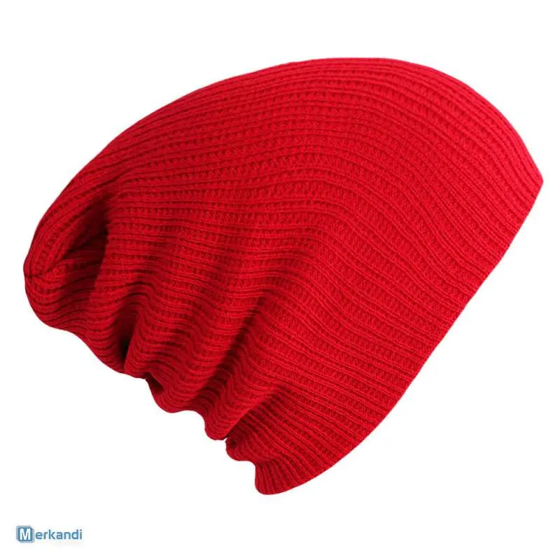 Elegante gorro de fibra acrílica para otoño e invierno: cálido, color sólido, diseño unisex