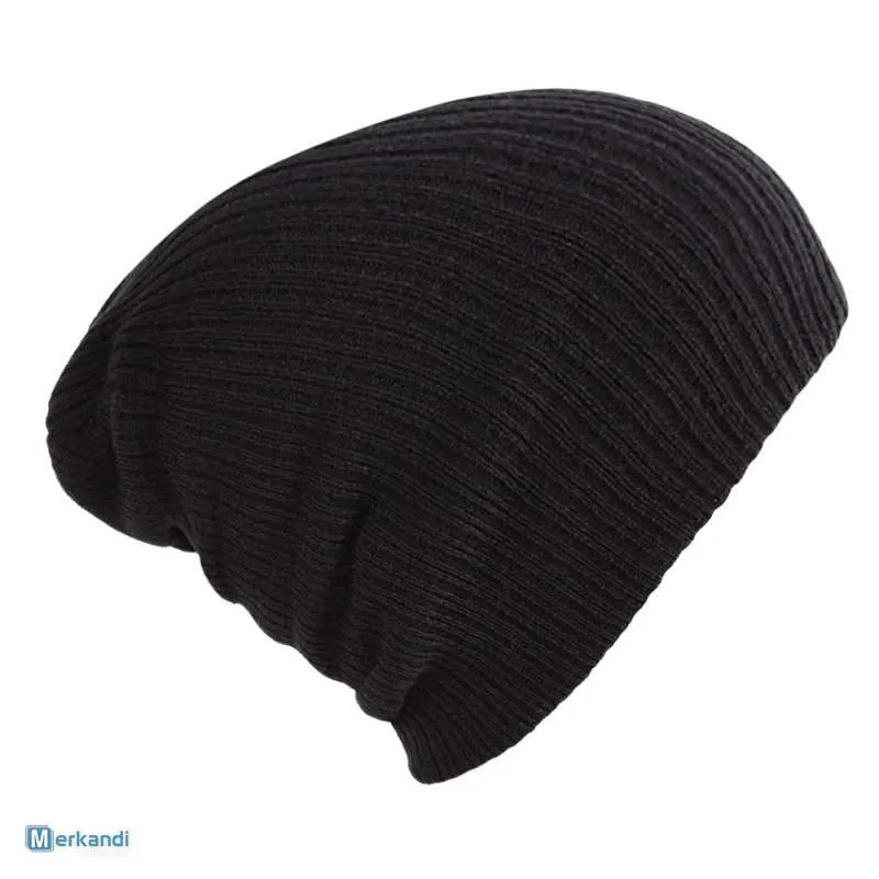 Elegante gorro de fibra acrílica para otoño e invierno: cálido, color sólido, diseño unisex