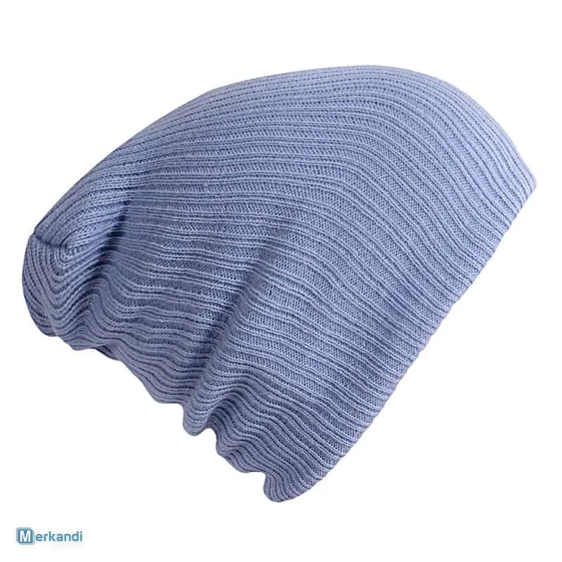 Elegante gorro de fibra acrílica para otoño e invierno: cálido, color sólido, diseño unisex