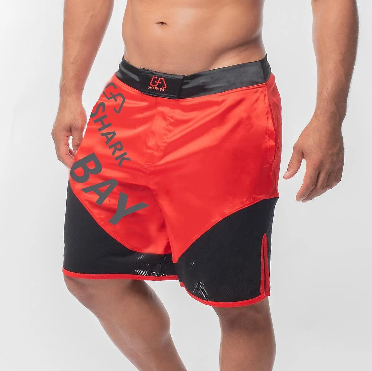 Elementos clásicos de patchwork Pantalones cortos de fitness para hombre Running de verano transpirable y elástico trote de seca