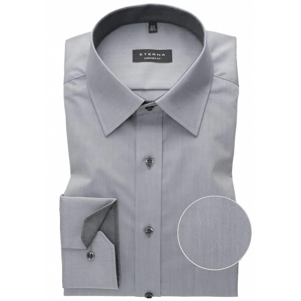 Eterna Mode para hombre Eterna Camisa formal lisa de algodón cómodo sin planchar para hombre Eterna Mode Eterna para hombre