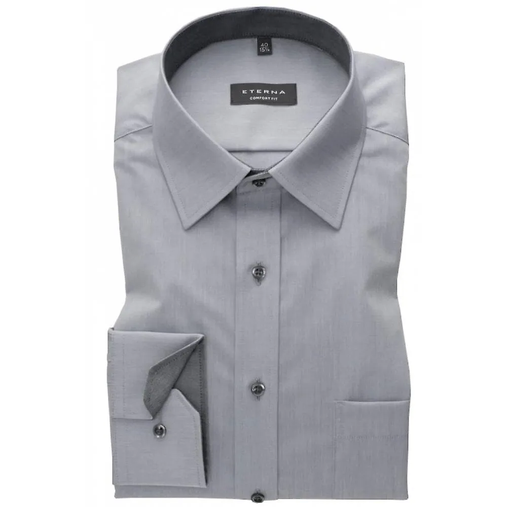 Eterna Mode para hombre Eterna Camisa formal lisa de algodón cómodo sin planchar para hombre Eterna Mode Eterna para hombre