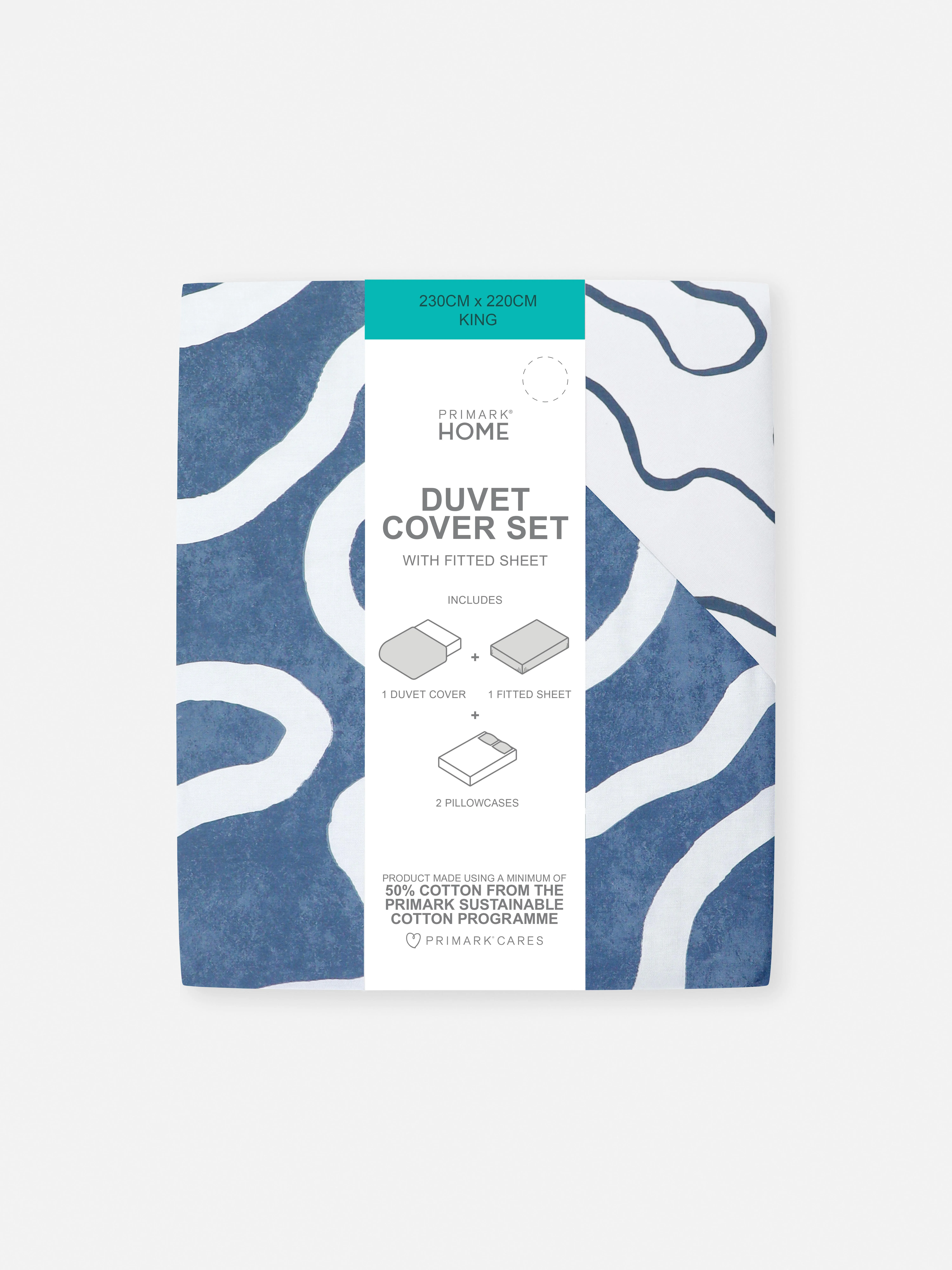 Funda nórdica abstracta para cama king
