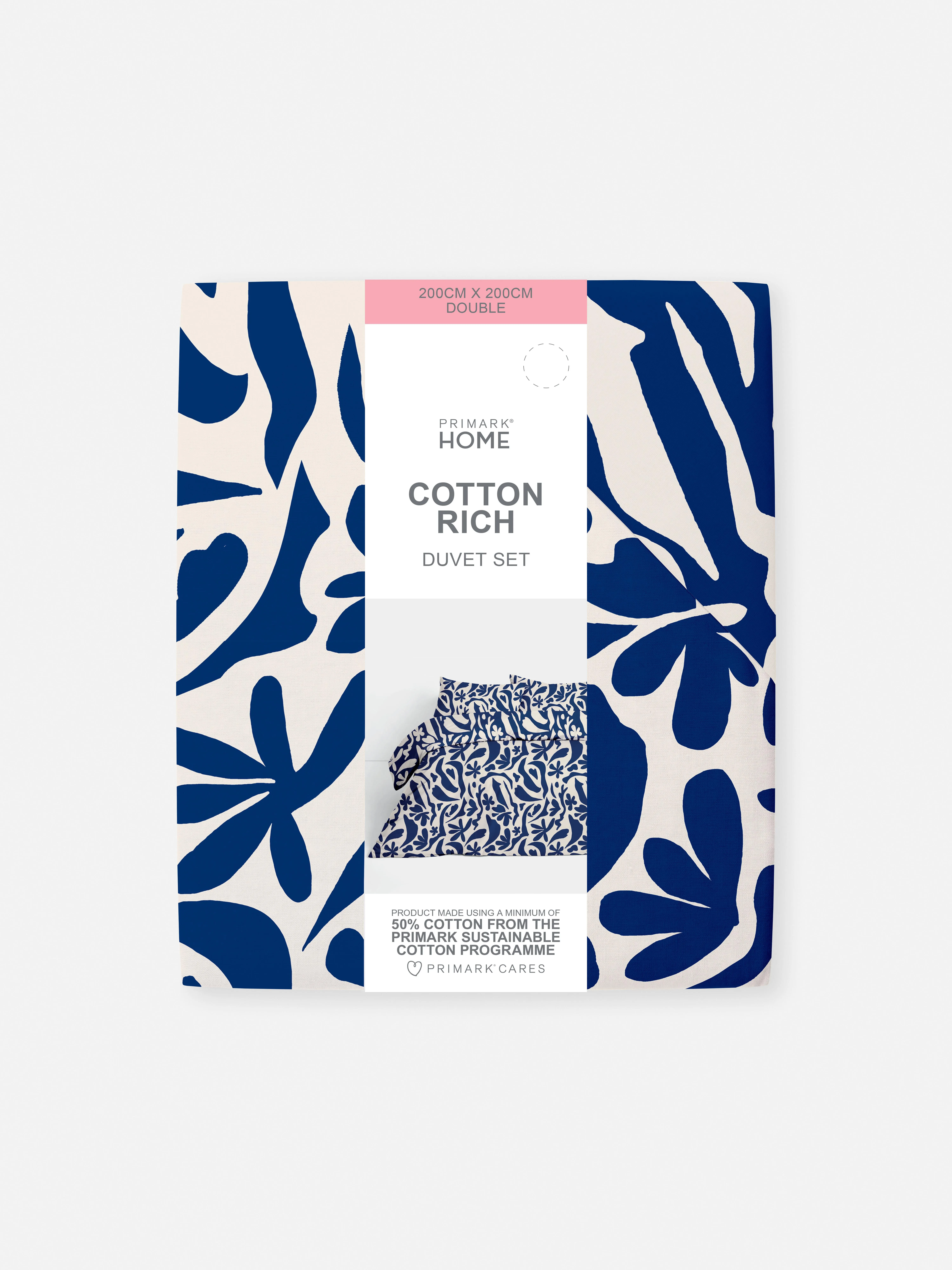 Funda nórdica con hojas abstractas para cama doble