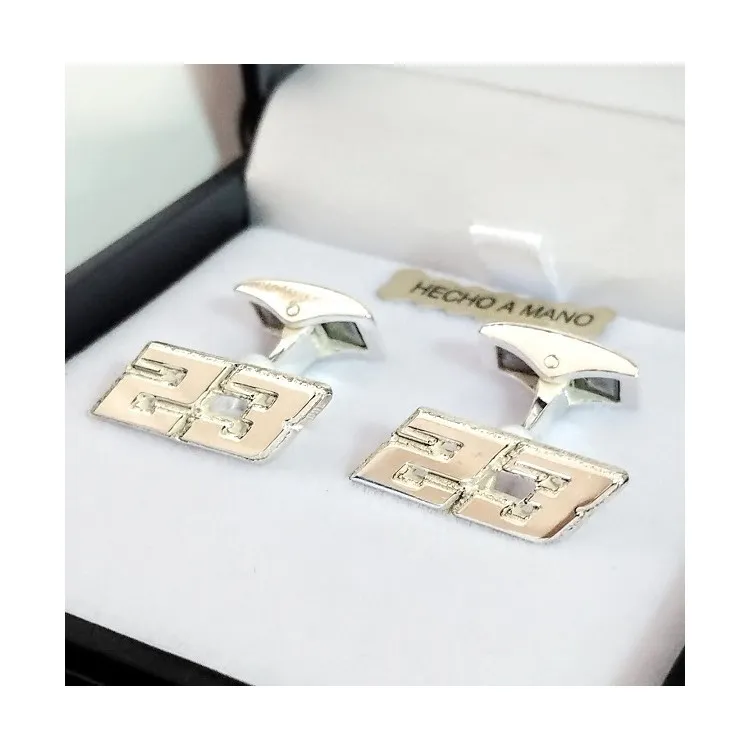 Gemelos de Números diseño libre plata de ley