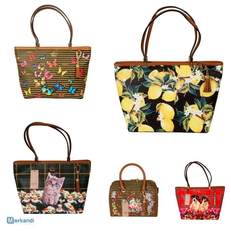 GIO&CO HANDBAGS  VENTA AL POR MAYOR DE BOLSOS DE CUERO ECOLóGICO PARA MUJER (M77)