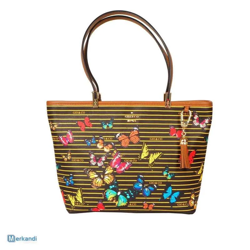 GIO&CO HANDBAGS  VENTA AL POR MAYOR DE BOLSOS DE CUERO ECOLóGICO PARA MUJER (M77)