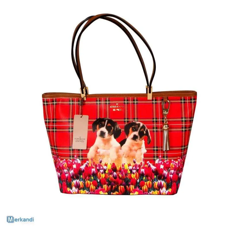 GIO&CO HANDBAGS  VENTA AL POR MAYOR DE BOLSOS DE CUERO ECOLóGICO PARA MUJER (M77)