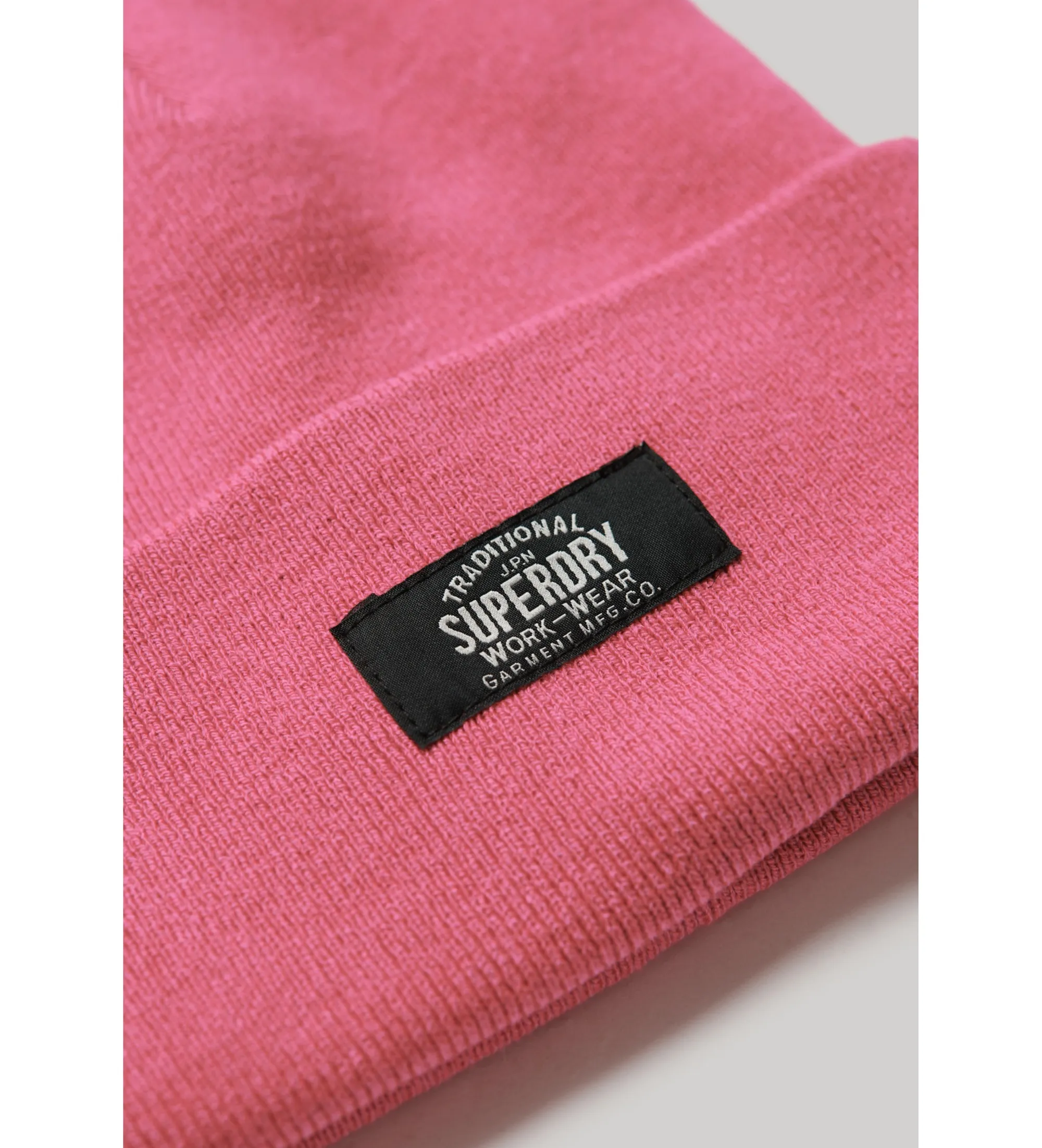 Gorro clásico de punto rosa