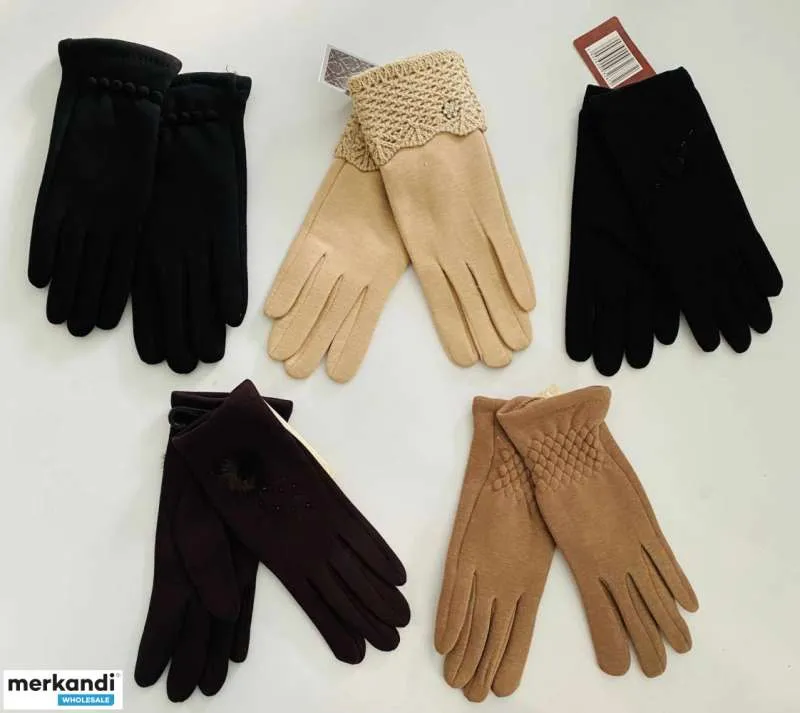 GUANTES DE MUJER  MEZCLA DE ESTAMPADOS Y COLORES  ALGODóN  OTOñO/INVIERNO