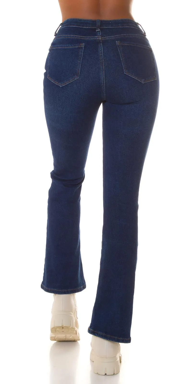 Jeans de mujer cintura alta campana