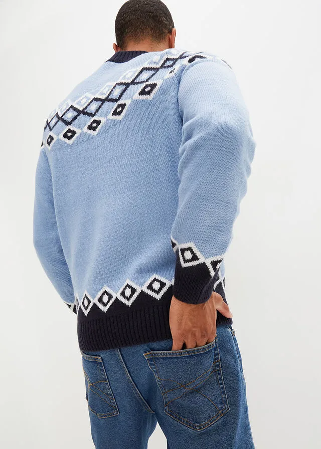 Jersey de estilo noruego Azul
