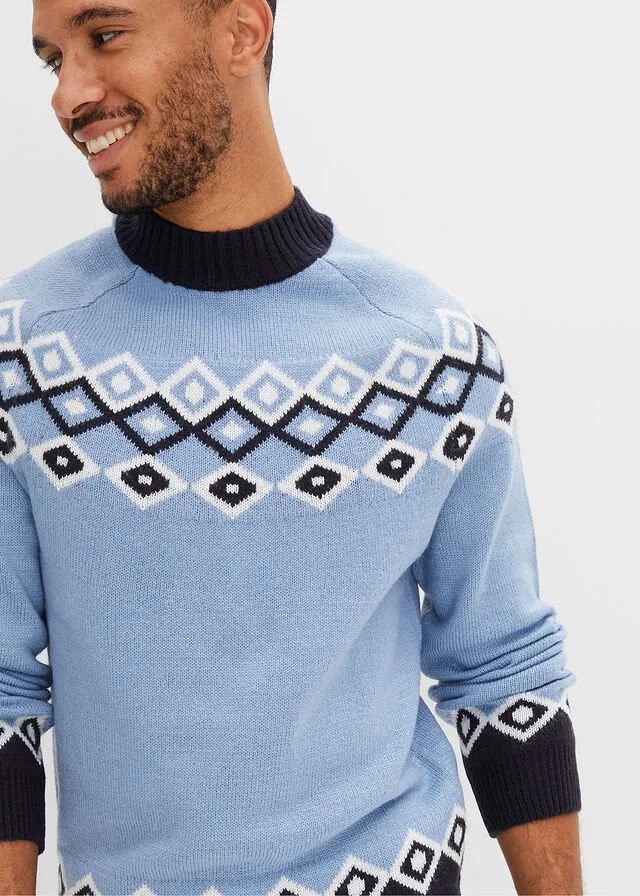 Jersey de estilo noruego Azul