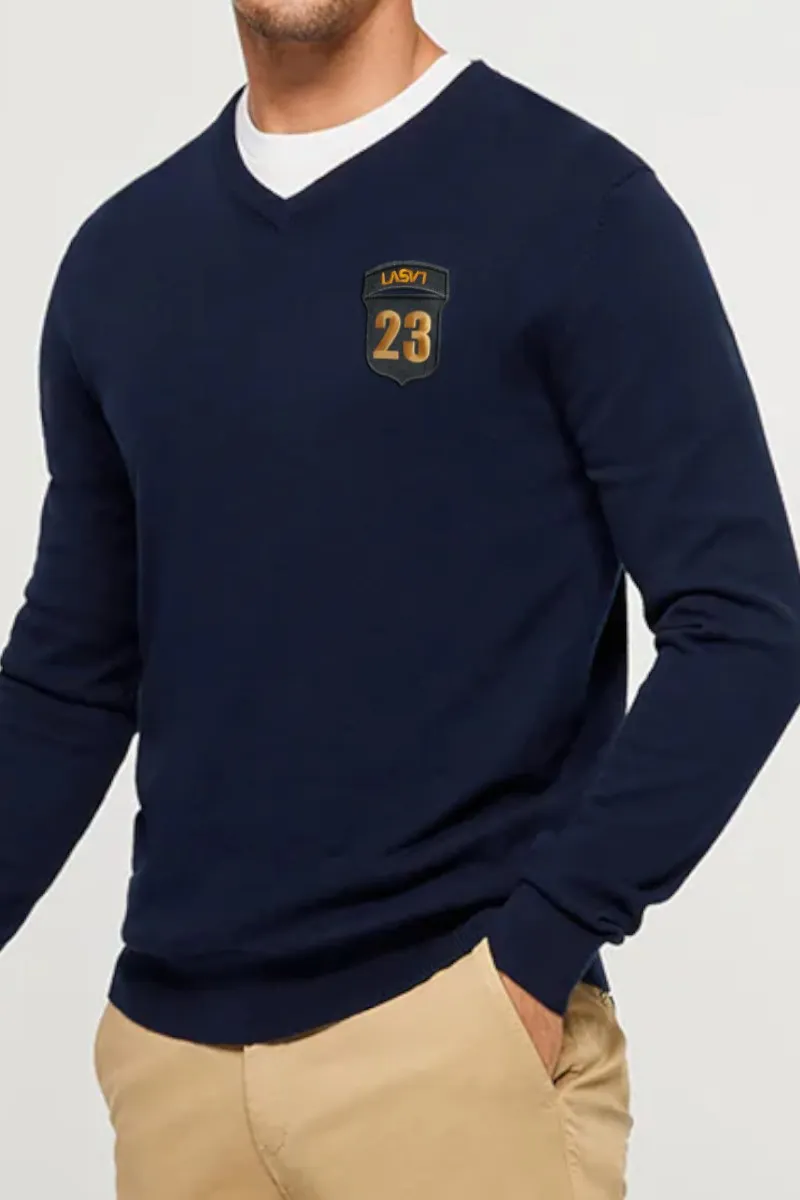 Jersey de punto para hombre Pilot marino