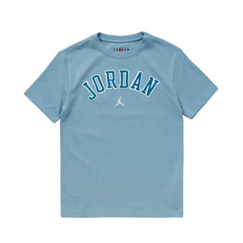 JORDAN FLIGHT HERITAGE SS TEE BLACK BLUE (JUNIOR)