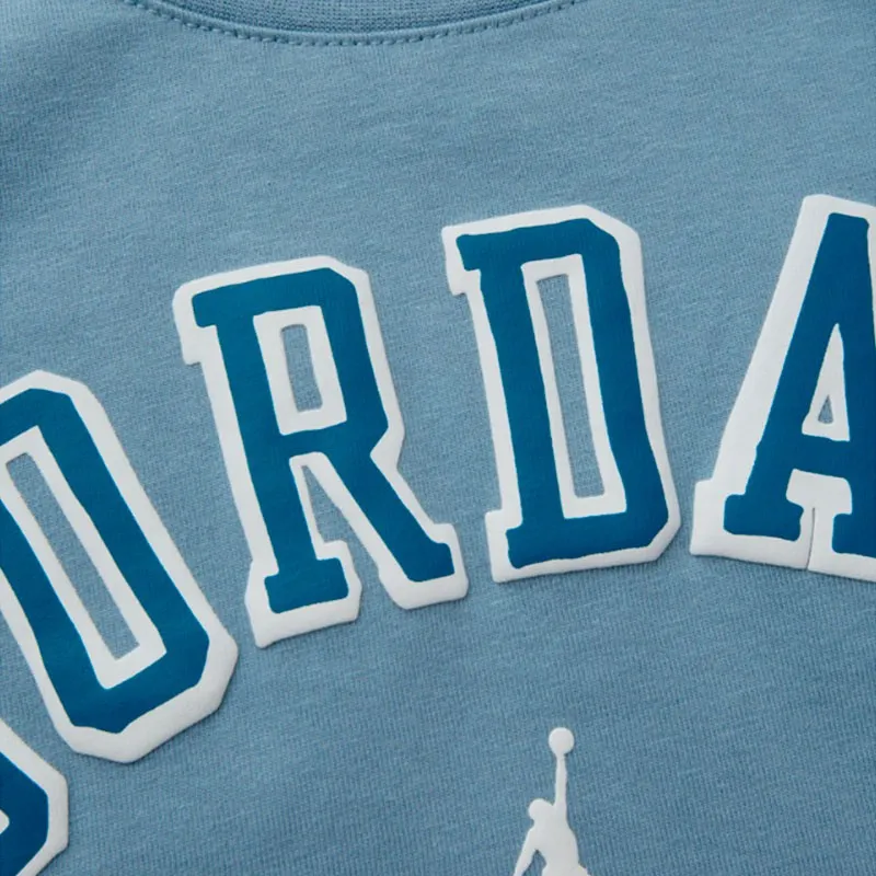 JORDAN FLIGHT HERITAGE SS TEE BLACK BLUE (JUNIOR)