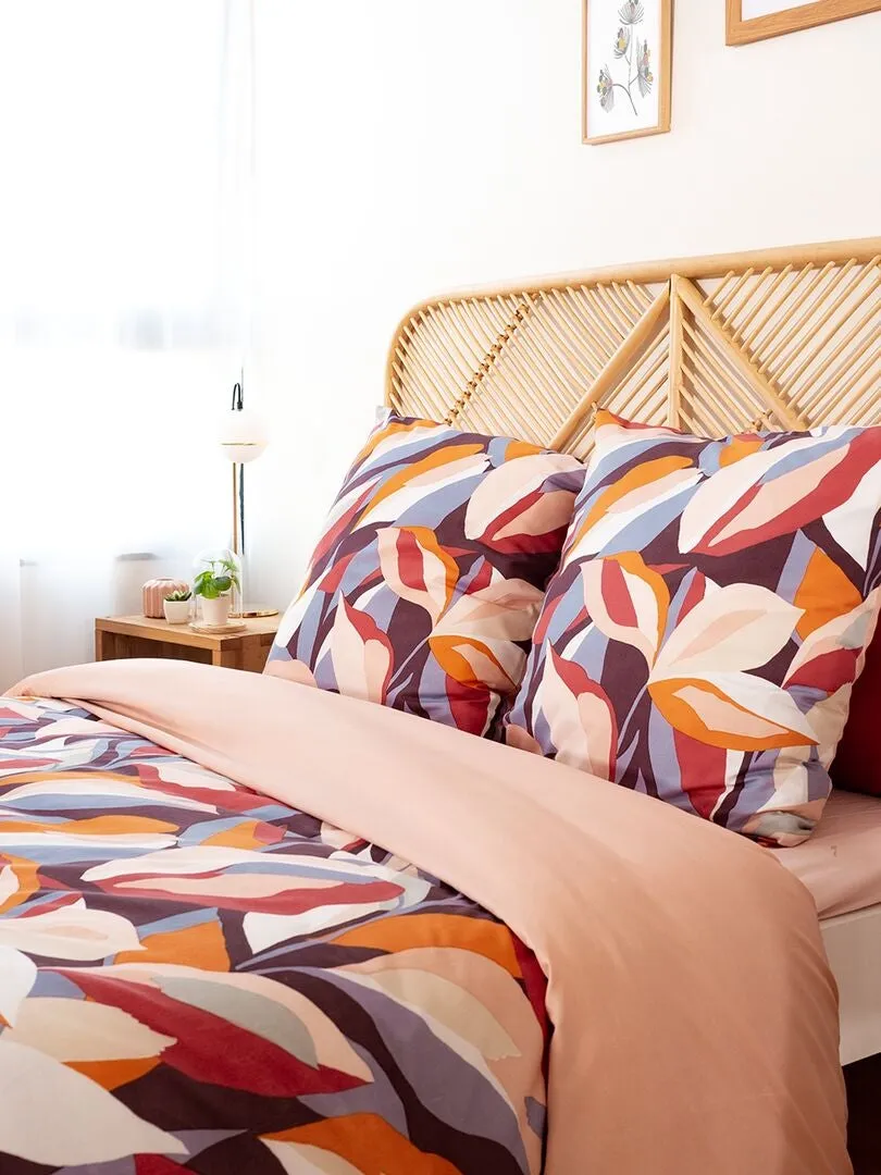 JUEGO DE CAMA ESTAMPADO  DOBLE  BEIGE