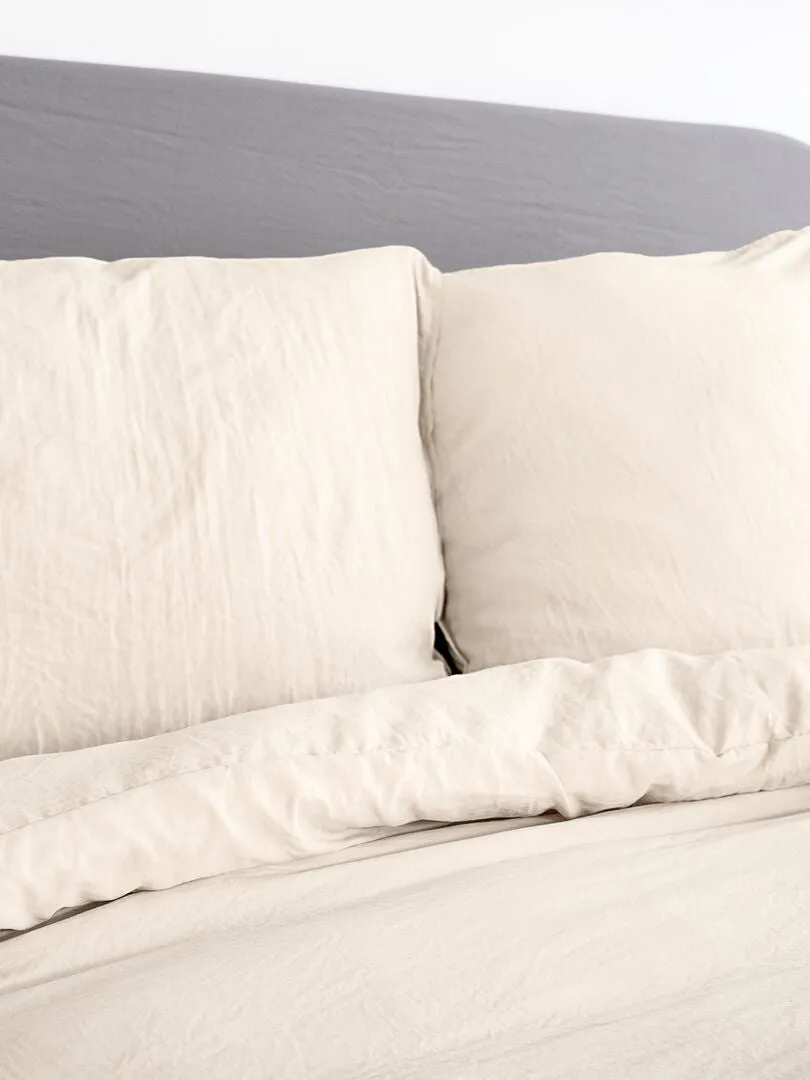 JUEGO DE CAMA LISO ULTRASUAVE  DOBLE  AMARILLO