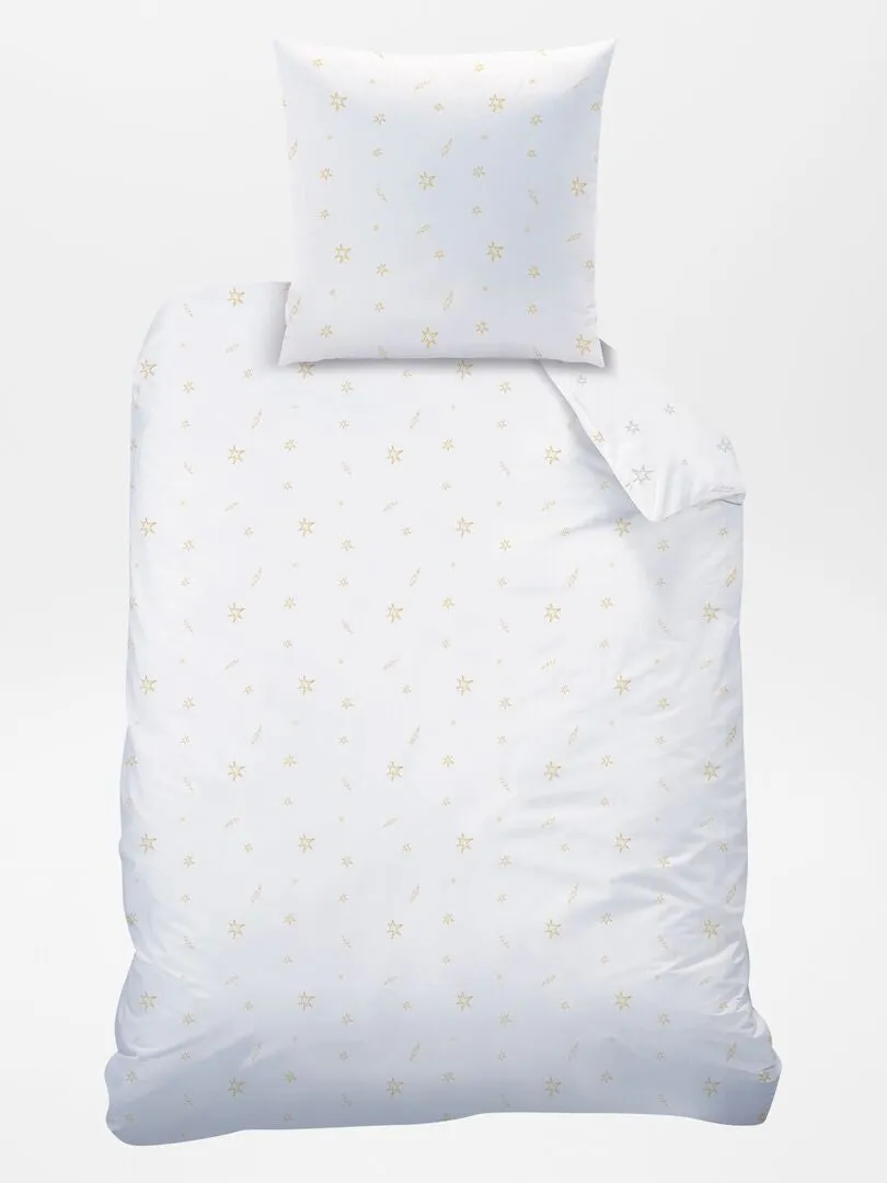 JUEGO DE CAMA 'HARRY POTTER'  INDIVIDUAL  BLANCO