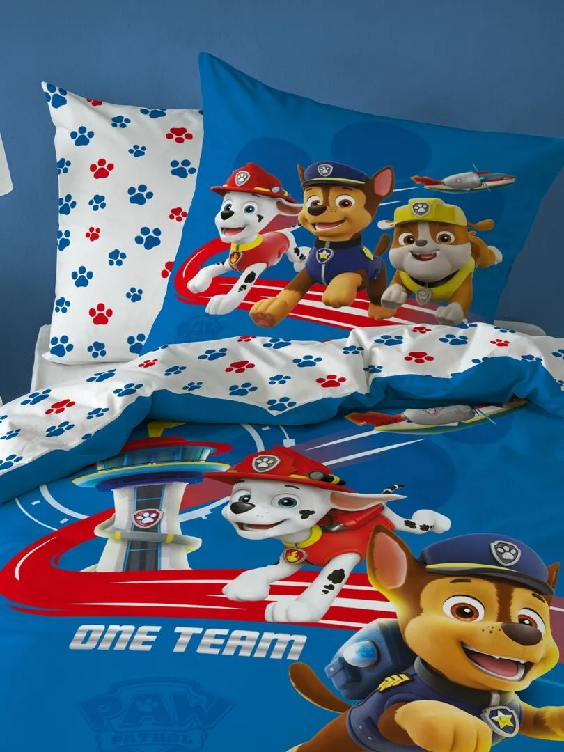 JUEGO DE CAMA 'LA PATRULLA CANINA' INDIVIDUAL  AZUL