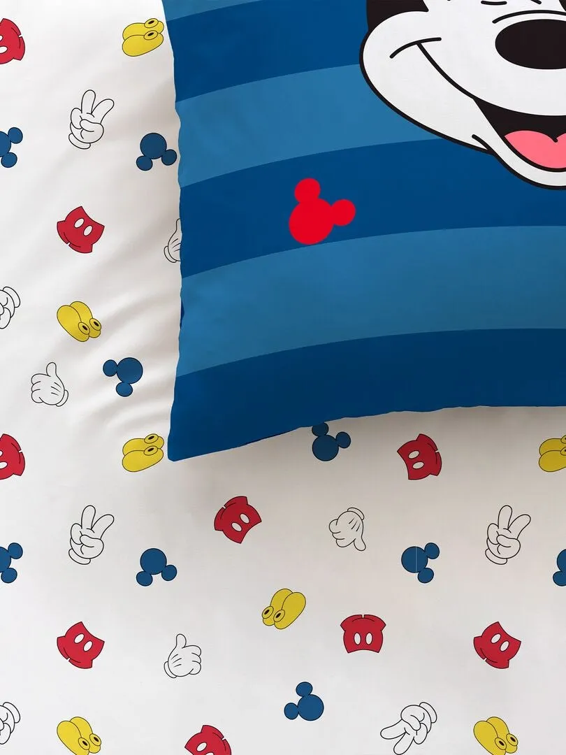 JUEGO DE CAMA 'MICKEY'  INDIVIDUAL  AZUL
