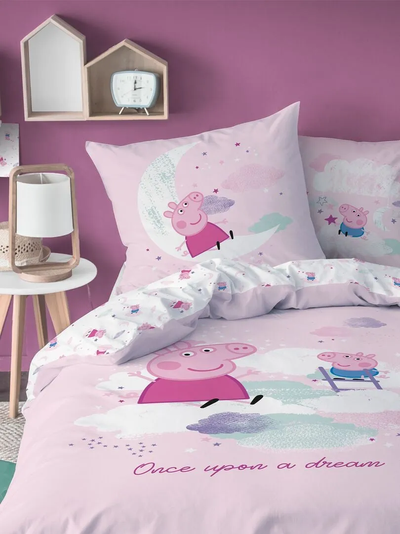 JUEGO DE CAMA 'PEPPA PIG'  ROSA