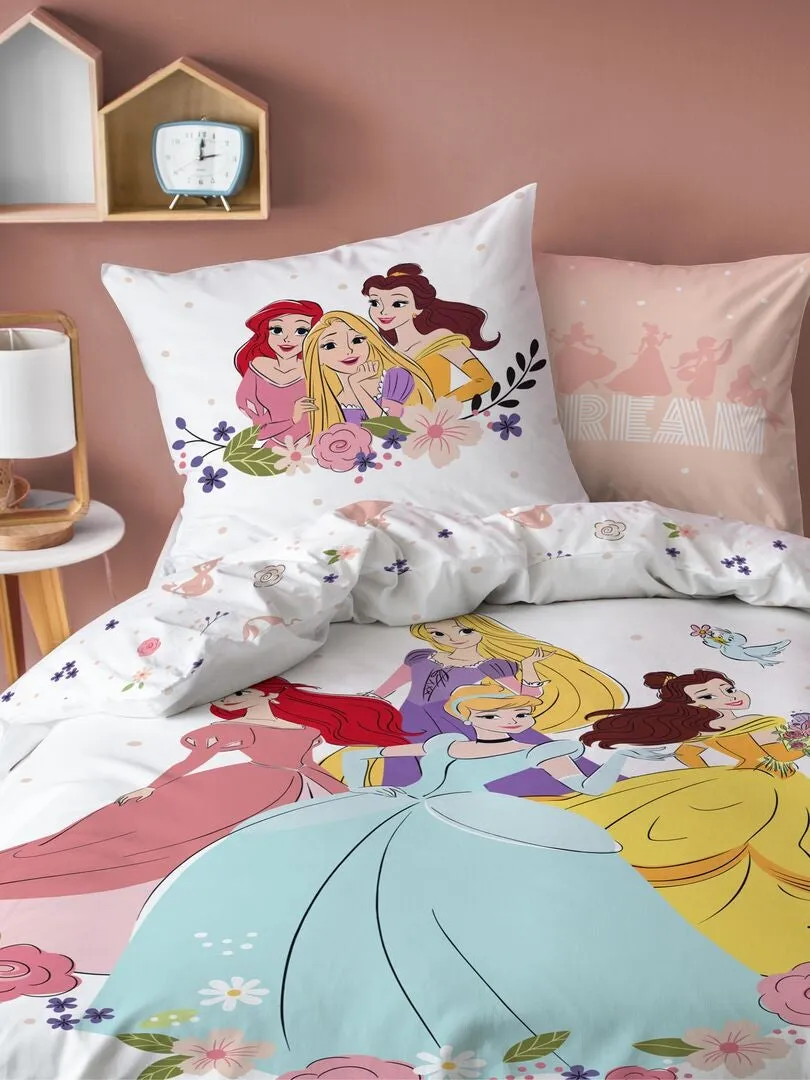 JUEGO DE CAMA  'PRINCESAS'   INDIVIDUAL  BEIGE