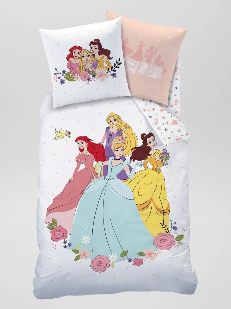 JUEGO DE CAMA  'PRINCESAS'   INDIVIDUAL  BEIGE