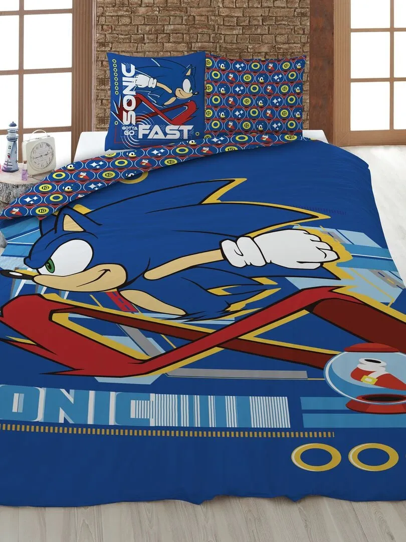 JUEGO DE CAMA 'SONIC'  INDIVIDUAL  AZUL
