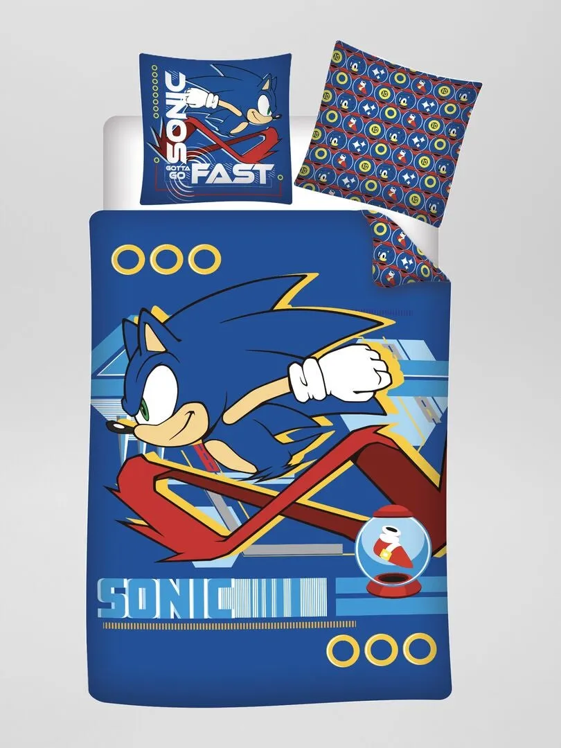 JUEGO DE CAMA 'SONIC'  INDIVIDUAL  AZUL