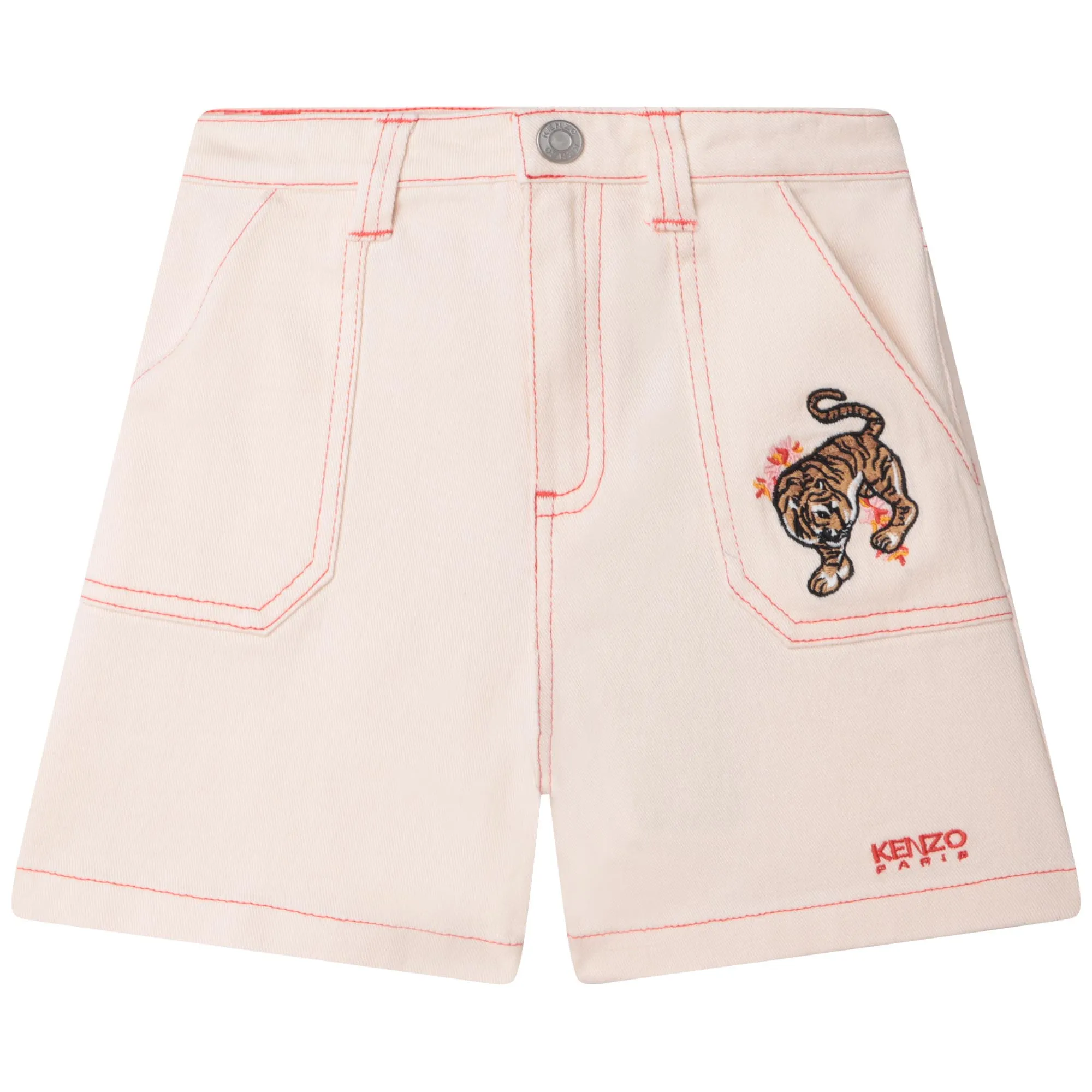 KENZO KIDS Pantalón corto bordado