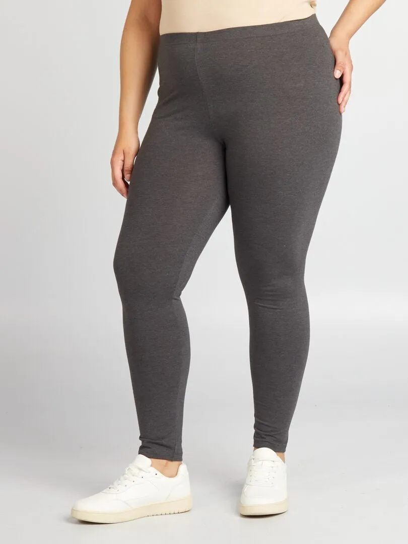 LEGGING LARGO DE ALGODóN  GRIS