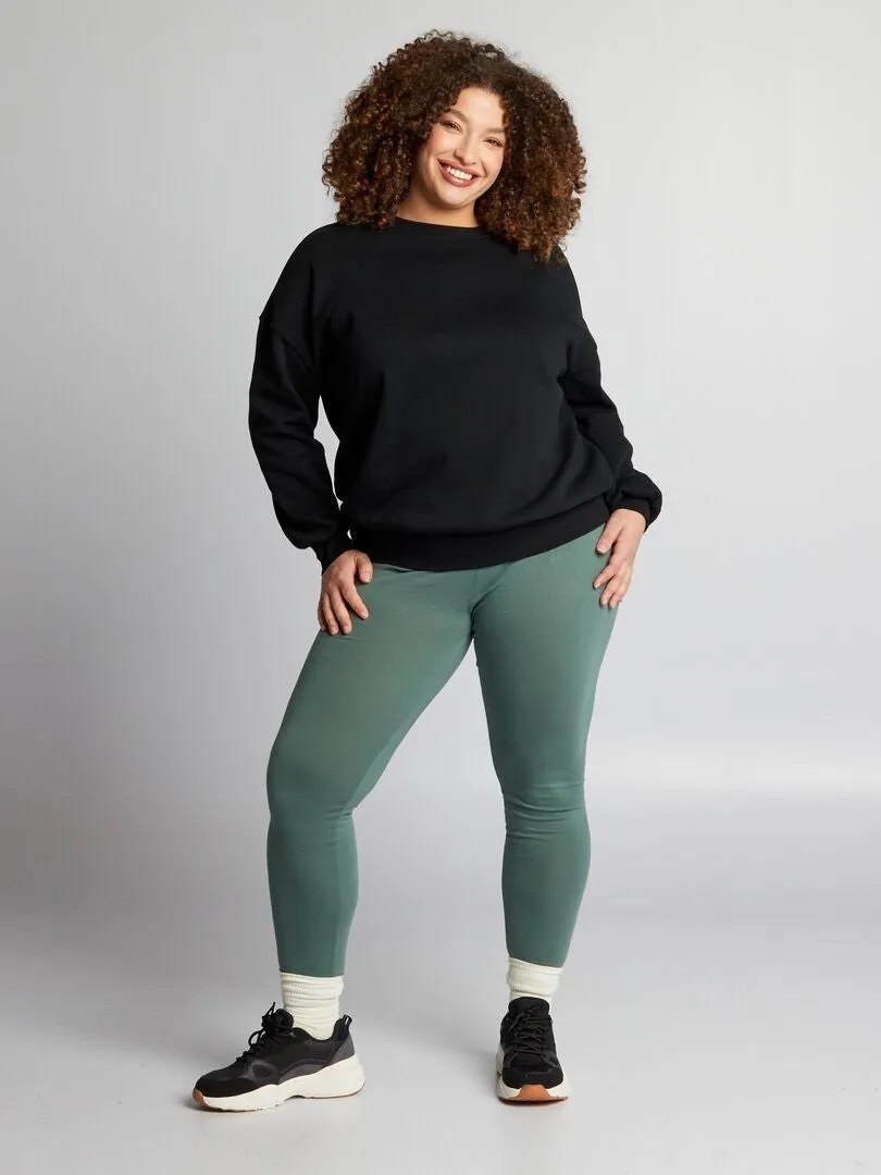 LEGGING LARGO DE ALGODóN  VERDE