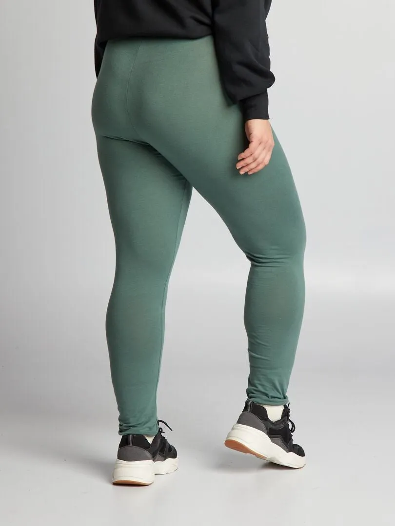 LEGGING LARGO DE ALGODóN  VERDE