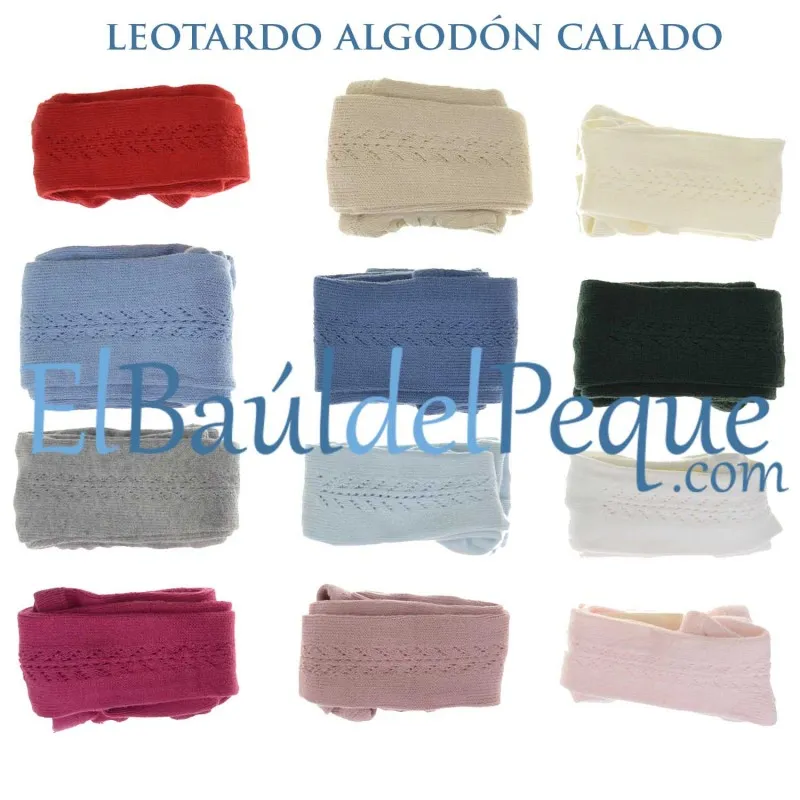 Leotardo Calado Aluminio 221 Lateral Algodón Cálido de Cóndor