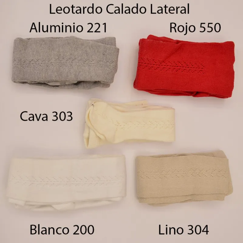 Leotardo Calado Aluminio 221 Lateral Algodón Cálido de Cóndor