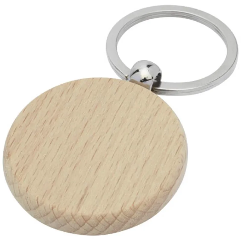 Llavero redondo de madera de haya 'Giovanni'
