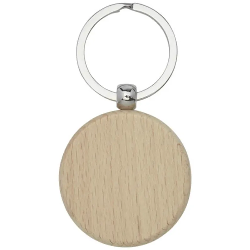 Llavero redondo de madera de haya 'Giovanni'