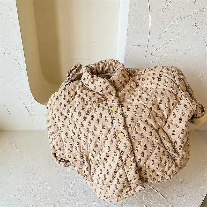 Los abrigos acolchados estampados para niños de invierno 2023 engrosan la ropa de abrigo cálida para acolchar a los niños