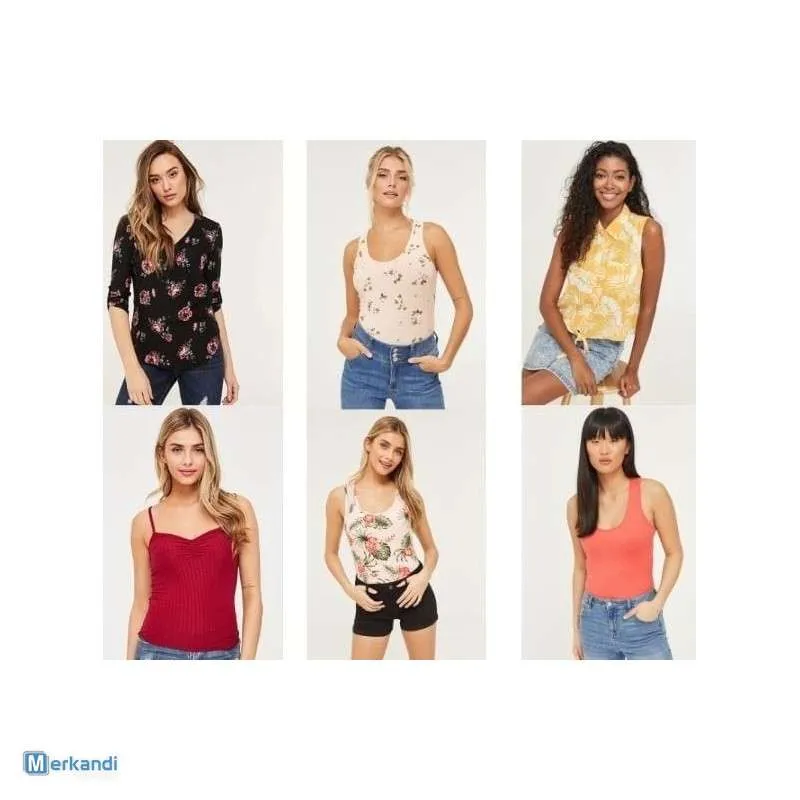 LOTE AL POR MAYOR DE ROPA DE MUJER PARA VERANO  TIK TOK MIX DE MARCAS, TALLAS S A XXL