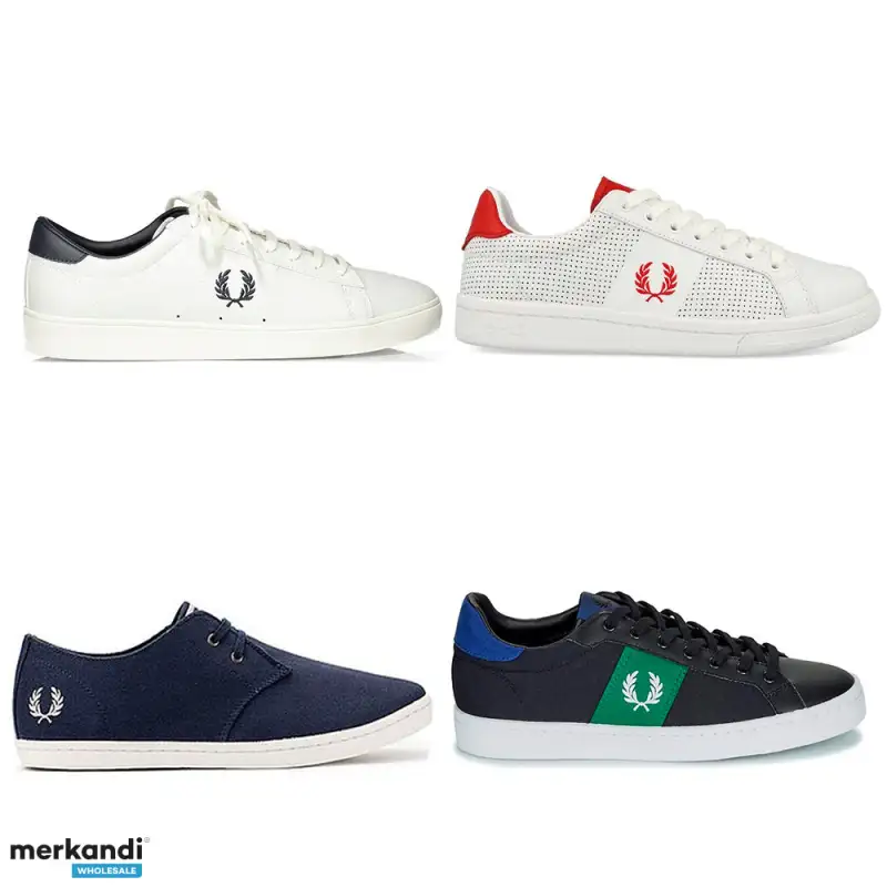 Lote de 65 pares de Bambas de la marca Fred Perry Mujer y Hombre