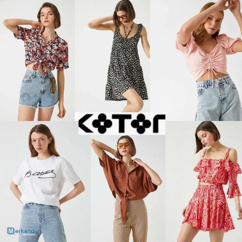LOTE DE ROPA DE VERANO KOTON PARA MUJER  VARIEDAD DE MODELOS AL POR MAYOR