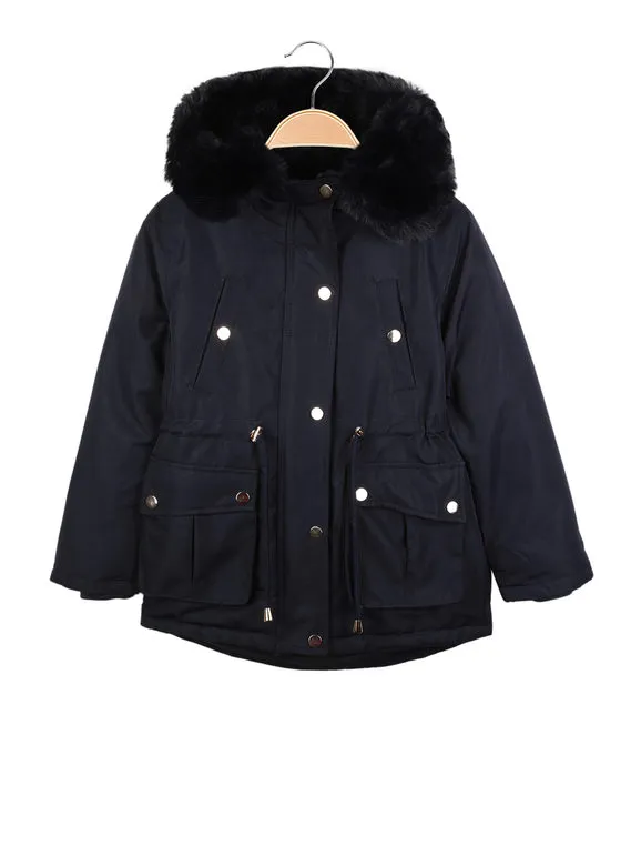 M&2 Kids Cazadora acolchada con capucha para niña